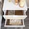 Hello Honey® Crawford 24" Solid Wood Nightstand with Storage Drawers and Cane Detail